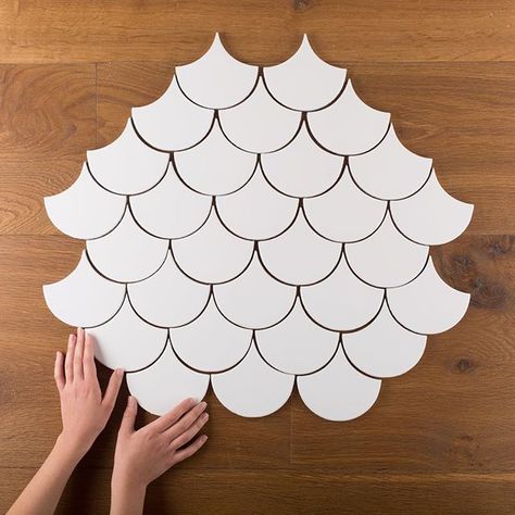 Fireclay Tile | Ogee Drop Tile #recycled #handmade #tiles Ogee Drop Tile, Mermaid Tile, Custom Tile Design, Ogee Drop, Modern Scandinavian Interior, Fish Scale Tile, Fireclay Tile, Moroccan Pattern, Pottery Handbuilding