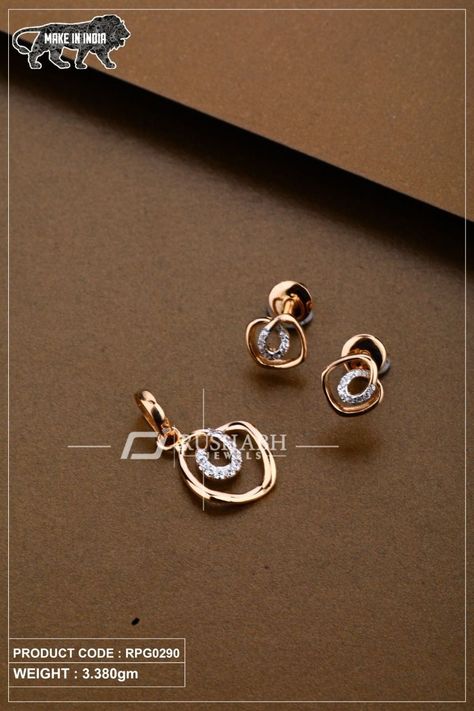 Pendent Set Gold, Gold Earrings Studs Simple, Rose Gold Pendant Set, Pendant Set Gold, Simple Jewelry Earrings, Unique Diamond Earrings, Gold Pendant Set, Pearl Earrings Designs, Unique Gold Jewelry Designs