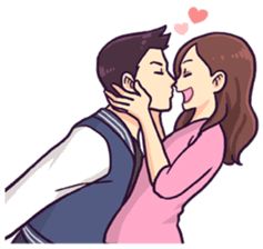 You & I : XOXO – LINE Stickers | LINE STORE Love Cartoon Couple, Cute Couple Comics, Couples Comics, Love Husband Quotes, Love Picture Quotes, Love Quotes With Images, Cute Love Wallpapers, Cute Couple Drawings, Cartoons Love