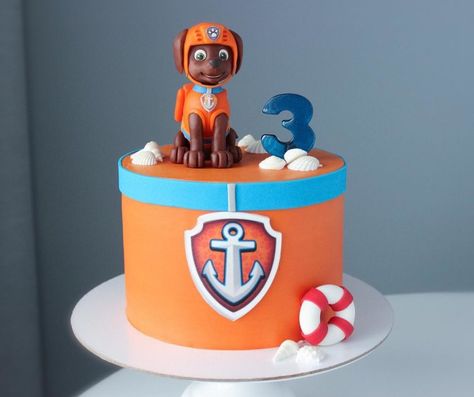 Paw Patrol Cake Ideas, Dora Cake, 5th Birthday Boys, Zuma Paw Patrol, Elmo Cake, Paw Patrol Birthday Cake, Buttercream Decorating, Fondant Cake Designs, Birthday 4