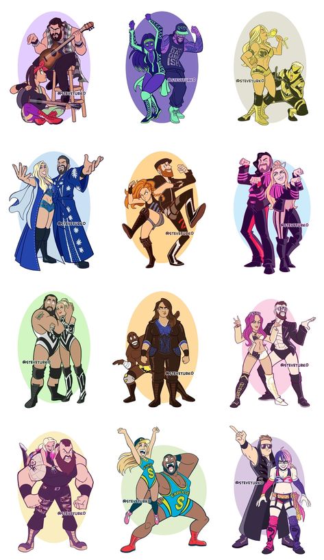 Wwe Drawings, Wwe Fanart, Wrestling Wallpaper, Wwe Funny Pictures, Naomi Wwe, Wwe Art, Wrestling Outfits, Peanut Gallery, Cartoon City