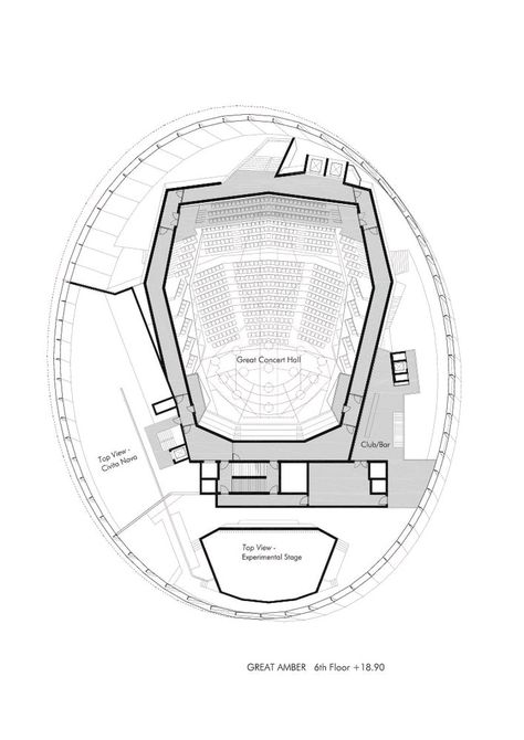 Concert Hall Plan, Auditorium Plan, Theater Plan, Hall Architecture, Conceptual Model Architecture, Concert Hall Architecture, Auditorium Design, Eiffel Tower Art, Theater Architecture