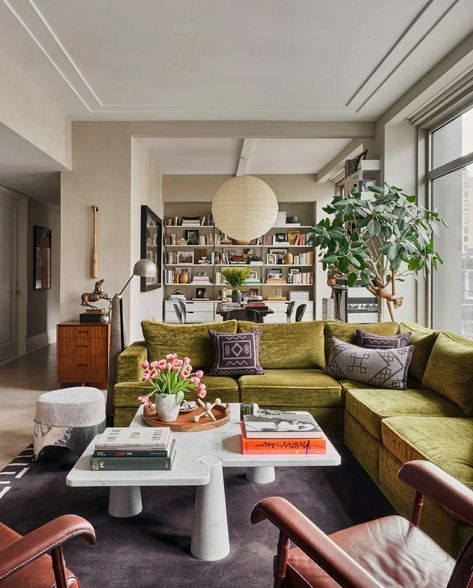 Living Room Two Coffee Tables, Antoni Porowski, Angelo Mangiarotti, Queer Eye, Antique Dining Tables, Manhattan Apartment, California Living, Pinterest Home, Creative Spaces