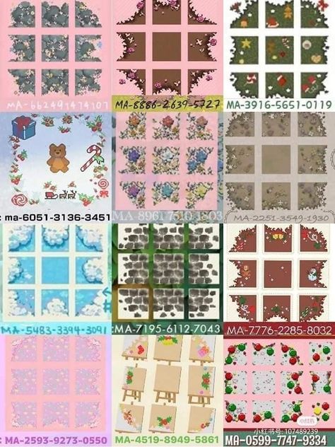 Acnh Designs Codes Path, Acnh Island Path Codes, Motifs De Sol Animal Crossing New Horizon, Anch Path Designs, Sol Animal Crossing New Horizon, Acnh Design Codes Paths, Acnh Designs Paths, Design Codes Animal Crossing, Codes Animal Crossing