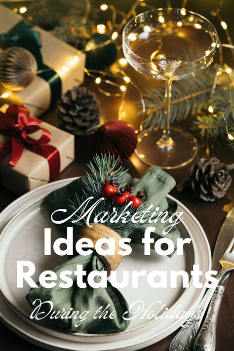 There are many fun and festive ways to bring people to your restaurant throughout late-November and December. Here are eight holiday restaurant promotions and marketing ideas to try in 2023. Christmas Decor Restaurant, Christmas Decor Ideas For Restaurant, Christmas Decorations Restaurant, Restaurant Promotion Ideas, Restaurant Marketing Ideas, Holiday Marketing Ideas, Christmas Restaurant, Christmas Catering, Restaurant Promotions