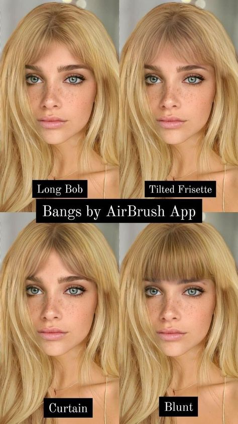 Bangs Long Bob, Hair Bangs Long, Scene Bangs, Braided Bangs, Airbrush App, Straight Bangs, Hair Bangs, Side Bangs, Photo Edited