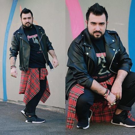 Fat Ppl, Goth Mens Fashion, Mens Closet, Men Aesthetic Outfits, Alt Men, Plus Size Mens Clothing, Plus Size Male, Alternative Men, Transition Goals