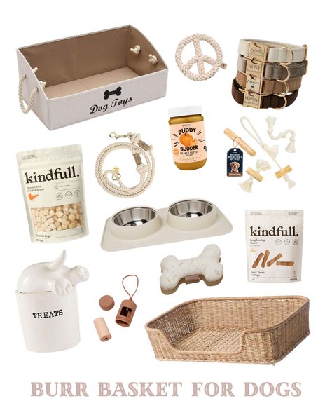 Dog Treat Organization Ideas, Bougie Dog, Puppy Necessities, Spoiled Puppy, Burr Basket, Puppy Essentials, Welcome Basket, Preppy Fall Outfits, Puppy Mom