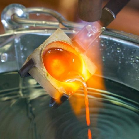 What Is Water Casting and How Is It Done? - workingsilver.com | Jewelry Making Tools & Supplies Metal Casting Jewelry, Free Jewelry Making Projects, Wax Carving Jewelry, Water Jewelry, Metal Art Techniques, Borax Powder, What Is Water, Silver Jewelry Making, Silver Casting