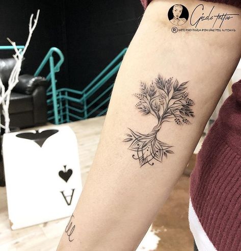 Tree Of Life Tattoos, Small Chest Tattoos, Patrick Nagel, Funky Tattoos, Small Forearm Tattoos, Small Meaningful Tattoos, Tree Of Life Tattoo, Small Tattoos For Guys, Tattoo Designs And Meanings