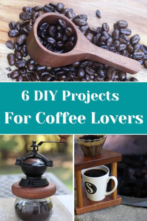 I invite you to check out my 6 diy projects for coffee lovers. These projects make great gifts and great for craft fairs. They also look spectacular in your kitchen. Some are also good to carry on a camping trip. Coffee Crafts Diy, Handmade Kitchen Gifts, Diy Projects To Make And Sell, Coffee Book, Handmade Kitchen, Top Diy, Coffee Theme, Coffee Crafts, Diy Presents