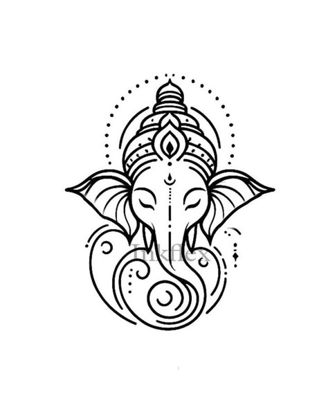 Ganesha Tattoo Mandala, Shiva Mandala Art, Ganesha Tattoo Design, Ganpati Tattoo, Cnc Jali Design, Illustrator Video, Cnc Jali, Hindu Tattoos, Ganesh Tattoo