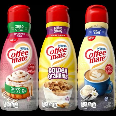 American Snacks, Coffee Mate, Grocery Foods, Coffee Cream, Coffee Creamer, Frappe, Fun Snacks, Cafe Food, Coffee Addict