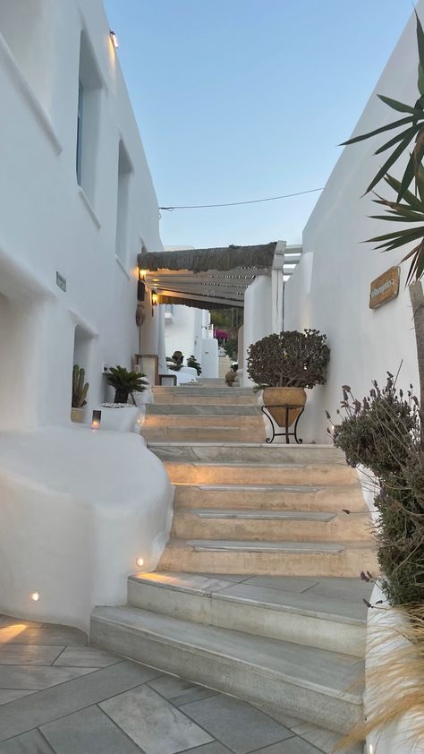 Greece Home Aesthetic, Greece Apartment Aesthetic, Greek Home Aesthetic, Greece Inspired Home, Santorini Style Home, Greece Style Home, Santorini Greece House Design, Greece White Houses, Medeteranian Homes