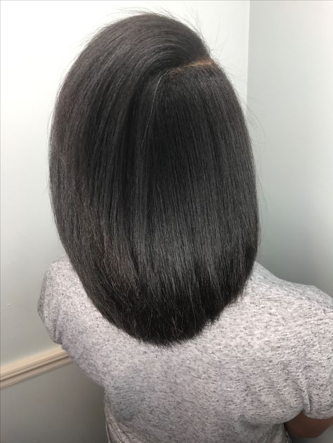 Work by @janasiadaniellehair  Shreveport, Louisiana Hair Neck Length, Trim Natural Hair, Natural Sewin, Regular Hairstyles, Relaxed Hair Growth, Pixies Haircut, African American Women Hairstyles, Growth Challenge, Hair Growth Challenge