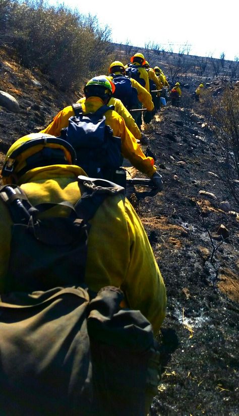 Wild Land Firefighter, Forestry Firefighter, Usmc Wallpaper, Firefighter Images, Granite Mountain Hotshots, Wildland Firefighting, Firefighter Brotherhood, Working Men, Firefighter Love