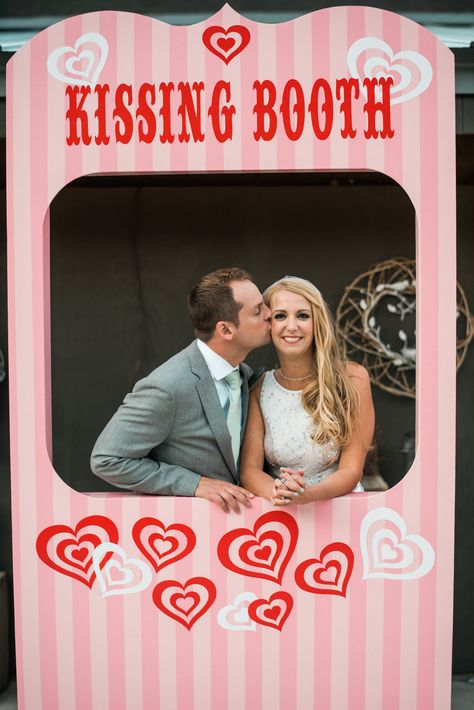 Wedding kissing booth photo booth made by @teatrozinzanni @ryanflynnphoto @stylemepretty Kissing Booth Wedding, Kiss Booth Photography, Kissing Booth Decor, Kissing Booth Movie, Kissing Booth Photography, Kissing Booth, Wedding Kiss, Kissing Couples, Photo Booth