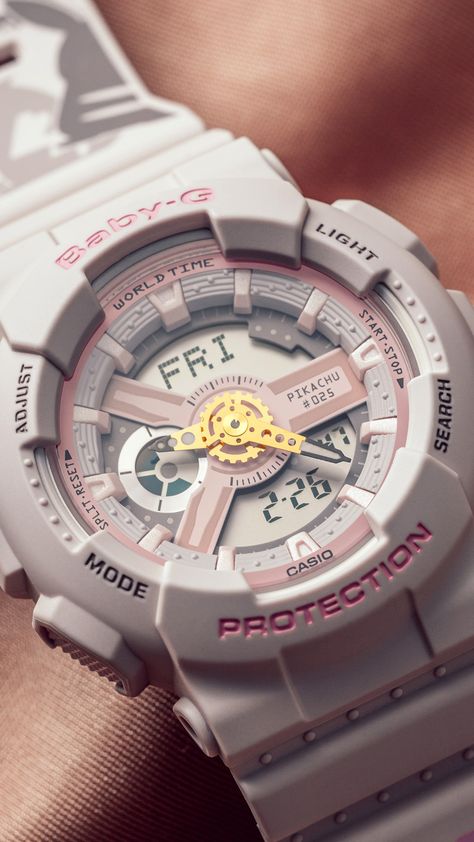 G Shock Aesthetic, Gshock Watch Women, G Shock Watches Women, Casio Vintage Watch Men Outfit, Casio Gold Watch, Baby G Shock Watches, G Shock Watch, Baby G Shock, Casio Watch Women