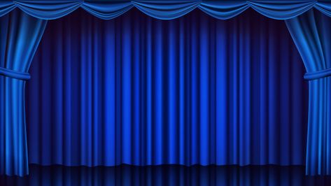 Blue theater curtain backdrop. theater, ... | Premium Vector #Freepik #vector #background Mini Cooper Wallpaper, Light Blue Curtains, Islamic Design Pattern, Curtains Vector, Curtain Drawing, Theatre Curtains, Blue Drapes, Free Green Screen, Scene Background