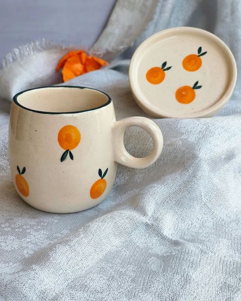 Introducing Tamarind Cup & Saucer🍊 . #cups #coffeetime #mugs #cute #pinterest #handmade #orange #art #decor #aesthetic Orange Mug, Orange Art, Decor Aesthetic, Cup Saucer, Coffee Time, Cup And Saucer, Art Decor, Mug, Orange