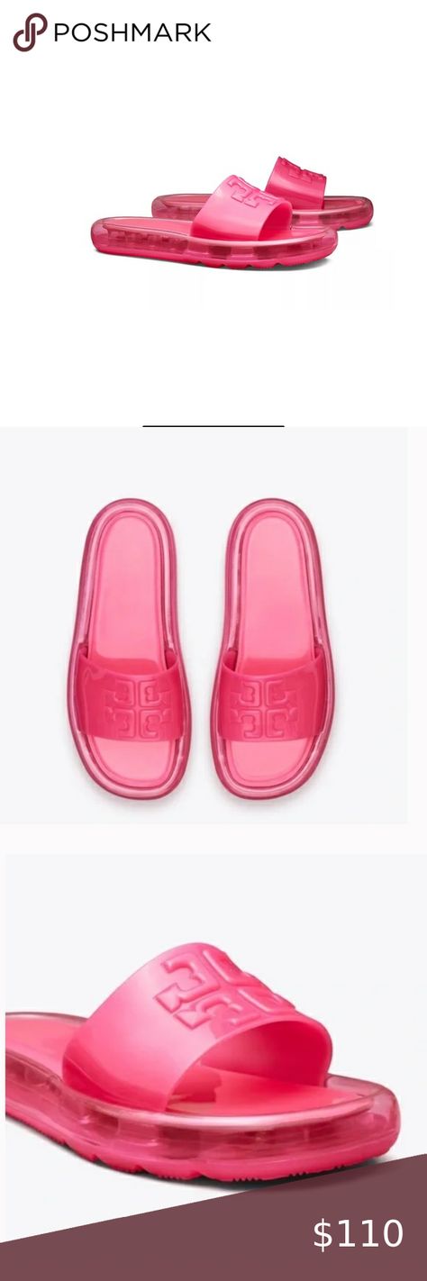 New Tory Burch Bubble Jelly Flip flop Slide Sandals Pink Love Tory Burch Bubble Jelly, Jelly Flip Flops, Slide In, Pink Love, Tory Burch Shoes, Flip Flop, Just A Girl, Slide Sandals, Jelly