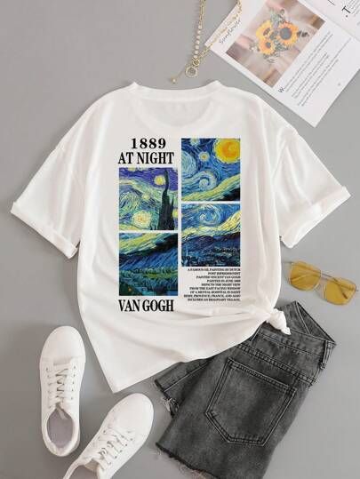 Women Oil Painting, Plus Size Tshirt, Harajuku Aesthetic, Tshirt Fashion, Aesthetic T Shirts, T Shirts Women, Buy Tshirts, Fashion Top, Shirts Women