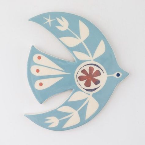 Alice Gare Products — Cambridge Contemporary Crafts Ceramic Bird Wall Art, Ephemera Diy, Ceramic Birds Wall, Paper Bird, Ceramic Christmas Decorations, Clay Birds, Paper Cutout Art, Paper Birds, Clay Ornaments