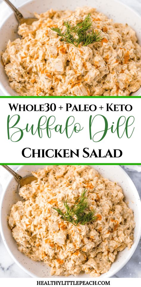 pepper Dill Chicken Salad, Dill Chicken, Buffalo Chicken Salad, Clean Eating Recipes For Dinner, Healthy Chicken Salad, Chicken Healthy, Salad Healthy, Clean Eating Dinner, Clean Eating Breakfast Recipes