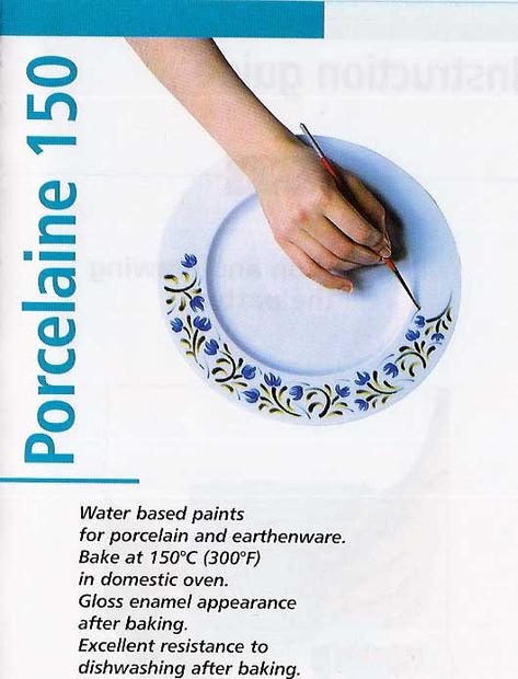 Porcelaine Paint Information and colour chart Page from Studio Arts Porcelain Designs, Porcelain Pens, Pebeo Paint, Porcelain Paint, Pebeo Porcelaine 150, Sharpie Drawings, Ceramic Designs, Composition Painting, Painted Ceramic Plates