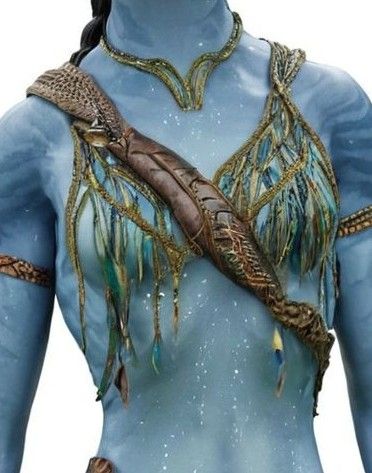 Made on Ai Female Na'vi Face Claim Omaticaya, Avatar Navi Markings, Na'vi Oc Female Outfit, Navi Outfits Avatar, Avatar Navi Clothing, Avatar Crochet, Navi Outfits, Avatar Clothes, Avatar Fashion