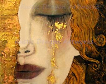 klimt woman | gustav klimt golden tears 1900 reproduction digital print woman crying ... Art Klimt, Art Amour, Gustav Klimt Art, Klimt Art, Galleria D'arte, Edgar Degas, Art Et Illustration, Art And Illustration, Gustav Klimt