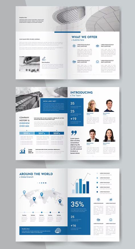 Company Profile Brochure Design Template AI, EPS. 12 Pages. Company Brochure Design Layout, Company Document Design, Business Catalog, 4 Page Brochure Design, Company Booklet Design, Company Profile Book Design, Creative Company Profile Design Layout, Document Design Layout, Company Profile Brochure