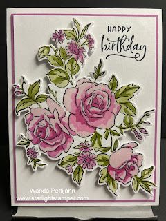 Happy Birthday Wanda, Daisies Bouquet, Good Crafts, Su Birthday Cards, Easy Greeting Cards, Rose Bundle, Stamping Crafts, Background Stamps, Card Flowers