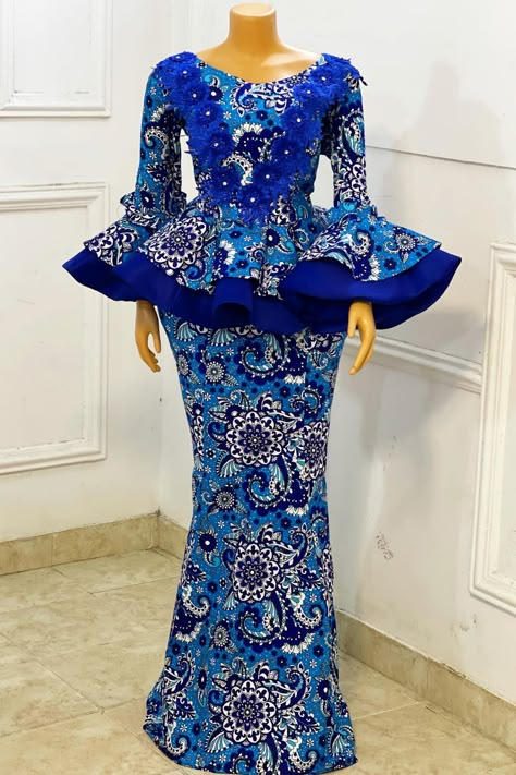 Ankara Skirt And Blouse Styles, Women Gown, Ankara Dress Designs, Nigerian Lace Styles Dress, African Attire Dresses, Ankara Skirt And Blouse, African Fabric Dress, African Dresses For Kids, Best African Dresses