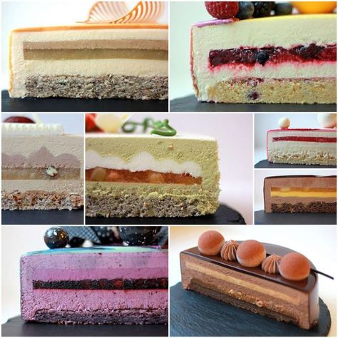 Mousse Cake Recipes, Season 3 - Dessert School Mousse Cake Recipes, Fruit Mousse Cake, Mousse Cake Decoration, Fruit Mousse, Strawberry Mousse Cake, Passion Fruit Mousse, Mango Chocolate, Caramel Mousse, Recipes Strawberry