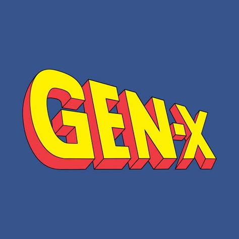 Generation X Aesthetic, Gen X Aesthetic, Gen Z Logo, Gen Z Typography, 90s Style Blue T-shirt With Text Print, 90s Character Print T-shirt For Streetwear, Affordable 90s Graphic Design T-shirt, 90s Slogan Cotton T-shirt, Office Graphics