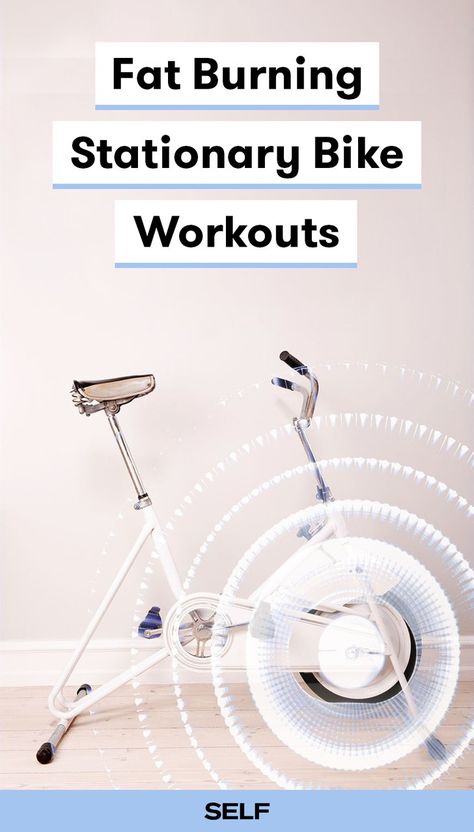 4 Stationary Bike Workouts That Burn Fat | SELF Stationary Bike Workouts, Bike Workouts, Stationary Bike Workout, Bike Workout, Healthy Breakfast Bowl, Indoor Cycling Workouts, Girls Work, Spin Bike Workouts, Cycling For Beginners