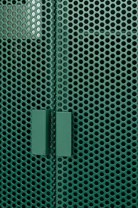 1907 - First House | hanghar Metal Screens Architecture, Perforated Metal Panel, Luis Diaz, Industrial Materials, Clothing Store Interior, First House, Cabinetry Design, Metal Screen, Perforated Metal