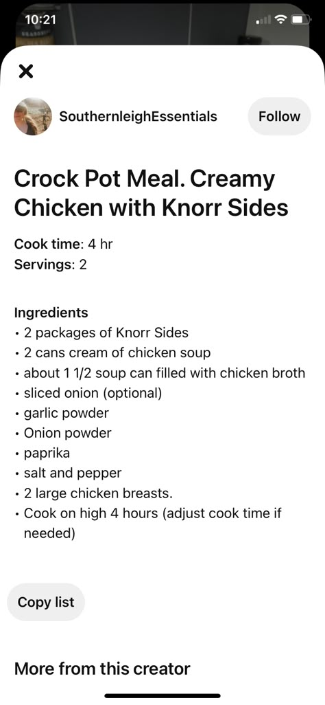 Knorr Rice Crockpot Recipes, Knorr Pasta Sides Instant Pot, Knorr Chicken And Rice Crockpot, Knorr Crockpot Recipes, Knorr Recipes Chicken, Knorr Sides Recipes, Knorr Pasta Sides Recipes, Chicken And Noddles, Pasta Sides Recipes