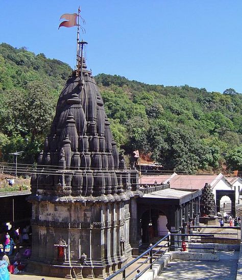 Bhimashankar Temple (one of the 12 Jyotirlinga in India) amidst in the Sahayadri Mountains located in the Pune district of Maharashtra. The place is important not just to the spiritual point of view, but many other ways also; it's the trekkers' paradise; it's home for the many flora and fauna.  #Pilgrimagetour #tourmyindia #Bhimashankartour Bhimashankar Temple, Bhimashankar Jyotirlinga, 12 Jyotirling, 12 Jyotirlinga, Indian Tourism, Om Namashivaya, Fall Background Wallpaper, Shiva Temple, Rudra Shiva