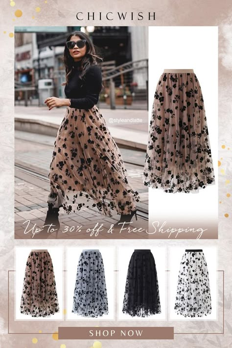 Date Night Outfit Size 12, Layer Skirt Outfit, Corporate Grunge, Double Layer Skirt, Mesh Midi Skirt, Church Fits, Tulle Midi Skirt, Fashion Buyer, Dressy Outfits