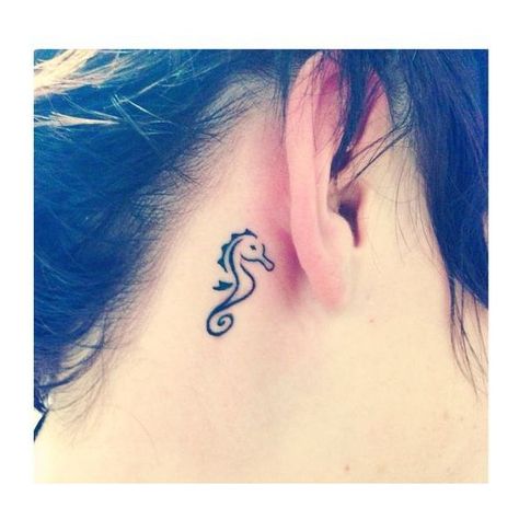 Seahorse Tattoo, Tattoo Tiny, Small Girly Tattoos, Sea Tattoo, Shape Tattoo, Ocean Tattoos, Beach Tattoo, Horse Tattoo, Girly Tattoos