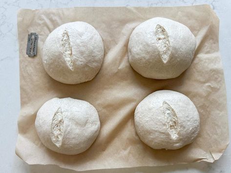 Have you ever wanted to make sourdough mini loaves or bake multiple sourdough loaves at once? This small batch sourdough bread recipe is for you! Great for gifts or smaller households, learn how to make 4 mini sourdough loaves at once. #minisourdoughloaves #farmhouseonboone Small Sourdough Loaves, Sourdough Mini Loaf, Small Sourdough Loaf, Small Batch Sourdough Bread, Mini Sourdough Boules, Sourdough Mini Loaves, Mini Sourdough Loaves, Little Spoon Farm Sourdough, Small Batch Sourdough