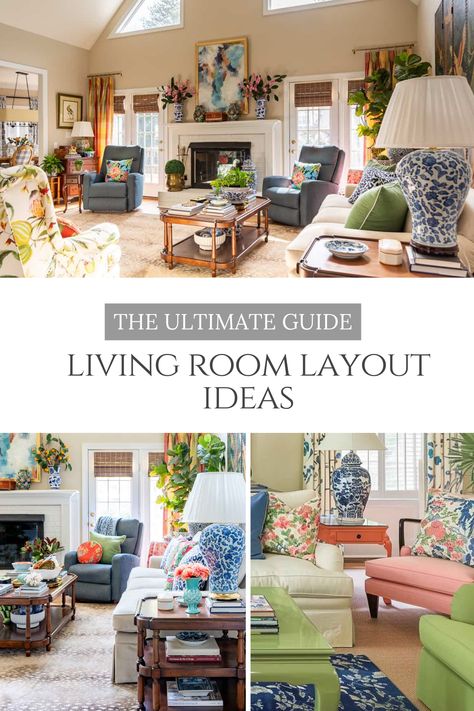 Transform your living room into a stunning, functional space with these expert layout tips from Worthing Court Blog. Discover how to arrange furniture, create focal points, and maximize space for a cozy and inviting living area. Click to read more and start your home makeover today! Ranch House Living Room Layout, Large Rectangular Living Room Furniture Layout, How To Decorate A Large Living Room, How To Maximize Seating In Living Room, Octagon Living Room, How To Arrange Furniture In A Long Room, Living Room Zones Layout, How To Arrange Living Room Furniture, Furniture Layout For Round Roomd