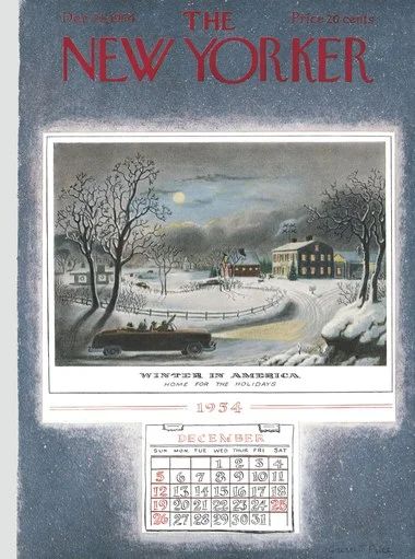 New Yorker December, Adrian Tomine, New Yorker Cover, The New Yorker Magazine, New Yorker Magazine, New Yorker Covers, Cover Story, Winter Break, December 25