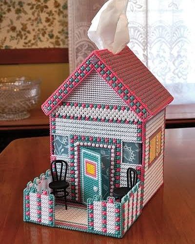 Anger Outlet, Cozy She Shed, Sticks Craft Ideas, Tissue Box Pattern, Tissue Box Cover Pattern, Plastic Canvas Projects, Plastic Canvas Box Patterns, Chicken Scratch Embroidery, Plastic Canvas Coasters