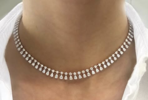 Small Diamond Choker Indian, Real Diamond Necklace Set, Small Choker Necklace Indian, Diamond Necklace Elegant, Diamond Necklace Wedding, Diamond Necklace Simple, Jewelry Necklace Simple, Real Diamond Necklace, Neck Pieces Jewelry