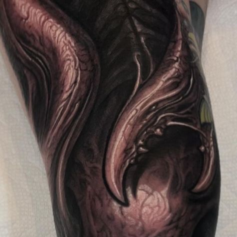 Wicked Tattoos, Knee Cap, Dark Art Tattoo, Dark Tattoo, Skull Tattoos, Dark Art, Tattoo Artists, Art Tattoo, Cover Up