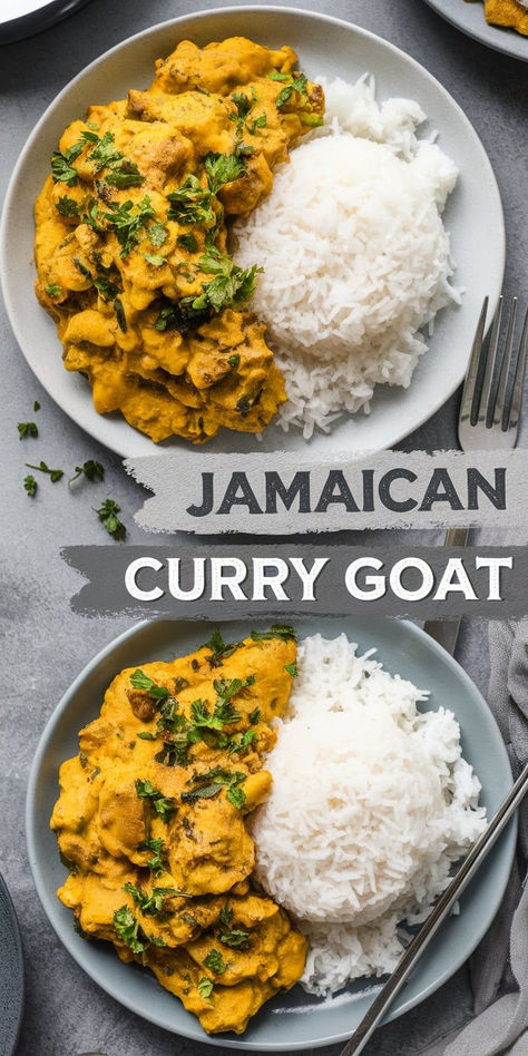 Savor the rich, spicy flavors of Jamaican Curry Goat! Slow-cooked to perfection with vibrant curry spices and tender goat meat, this dish is a Caribbean classic. Curry Goat Recipe Caribbean, Goat Curry Recipes, Curry Goat Jamaican Recipe, Curry Goat Recipe, Curried Goat Recipe, Jamaican Curry Goat, Goat Curry, Goat Recipes, Jamaican Curry