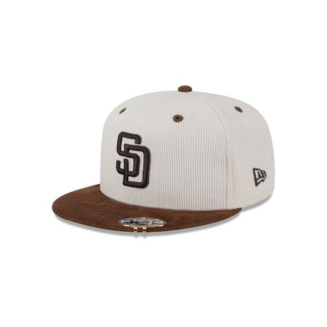 New Era 59Fifty San Diego Padres 2T Cord Fitted Hat White Brown